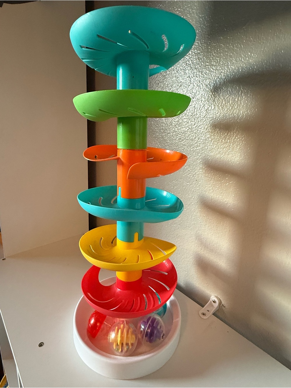 Stacking Spiral Ball Drop Toy - Multicolor Kids Toy